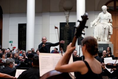 El cierre de la actividad estuvo a cargo de la Orquesta Sinfónica Nacional de Chile.